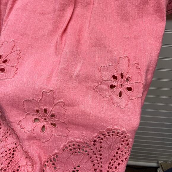 Tommy Bahama St Lucia Split Neck Dress Coral Coast Size XS Oversized - Picture 9 of 13